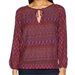 Prana Women's Tacana Top in Black Cherry - size Large
